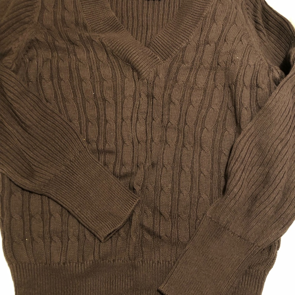 Chocolate Brown v neck sweater